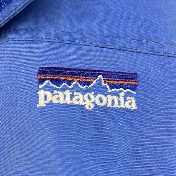 Patagonia Women's Medium Blue Gor-tex 2 Way Zipper Closure Hooded Lined Jacket - Picture 2 of 11